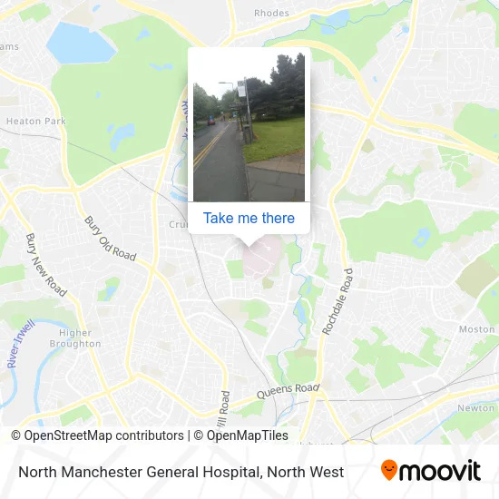 North Manchester General Hospital map