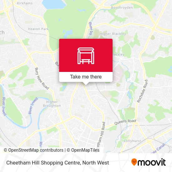 Cheetham Hill Shopping Centre map