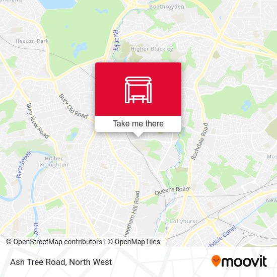 Ash Tree Road map
