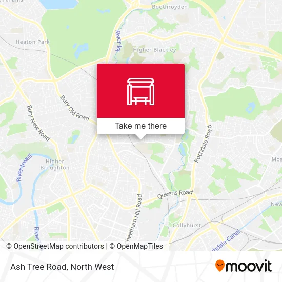 Ash Tree Road map