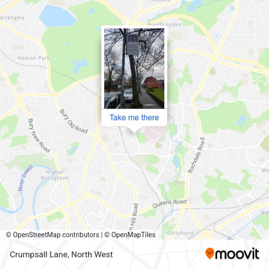 Crumpsall Lane map