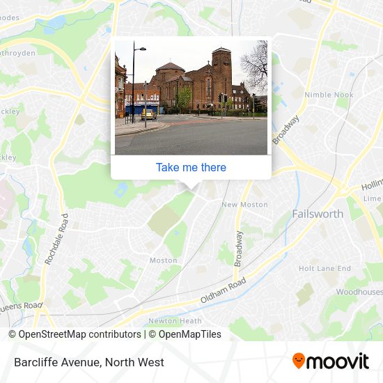 Barcliffe Avenue map