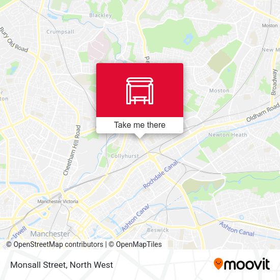 Monsall Street map