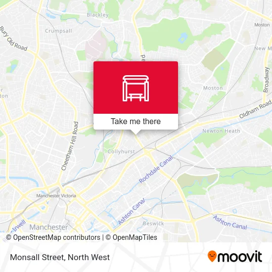 Monsall Street map