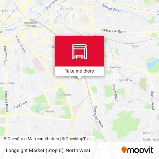 Longsight Market (Stop E) map