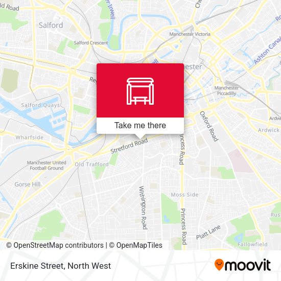 Erskine Street map