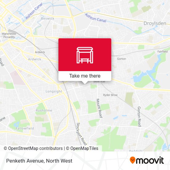 Penketh Avenue map