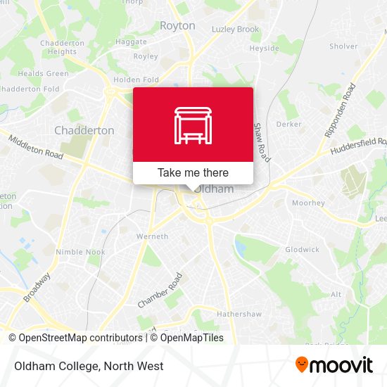 Oldham College map
