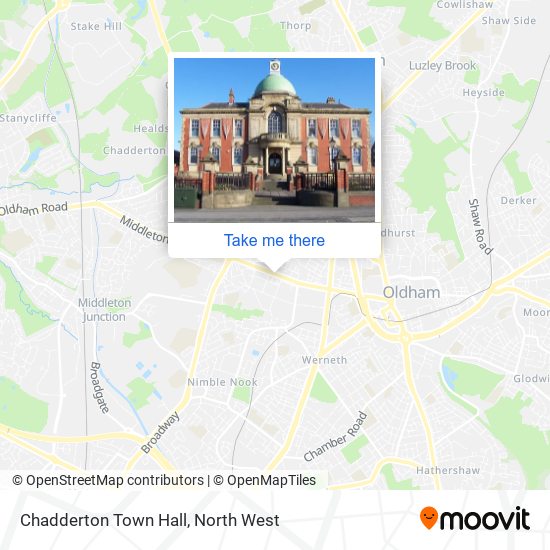 Chadderton Town Hall map