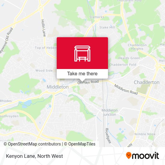 Kenyon Lane map