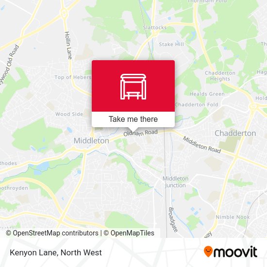 Kenyon Lane map