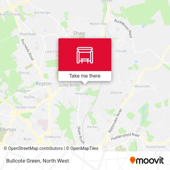 Bullcote Green map