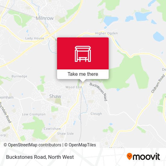 Buckstones Road map