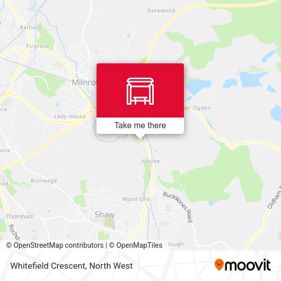 Whitefield Crescent map