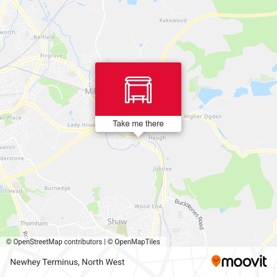Newhey Terminus map
