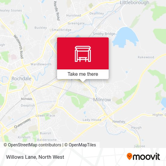 Willows Lane map