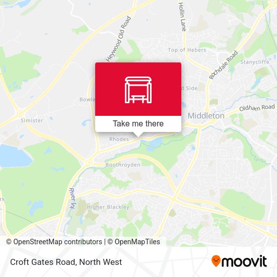 Croft Gates Road map
