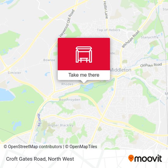 Croft Gates Road map
