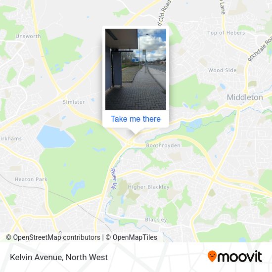 Kelvin Avenue map