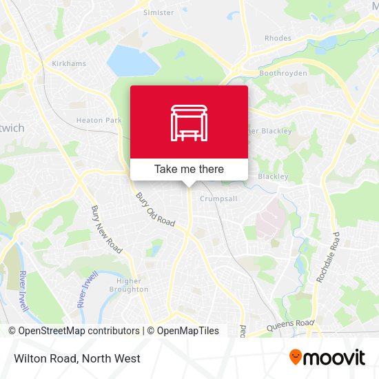 Wilton Road map