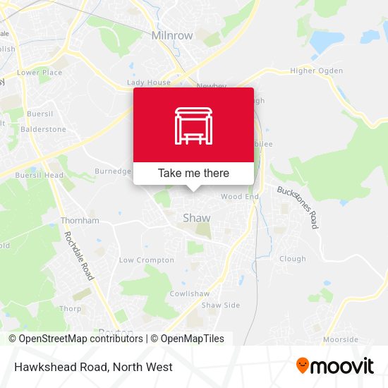 Hawkshead Road map