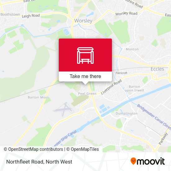 Northfleet Road map