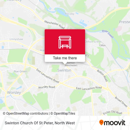 Swinton Church Of St Peter map