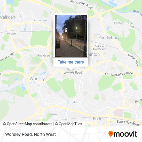 Worsley Road map