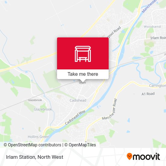 Irlam Station map