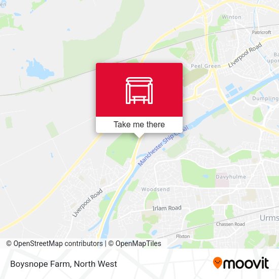 Boysnope Farm map