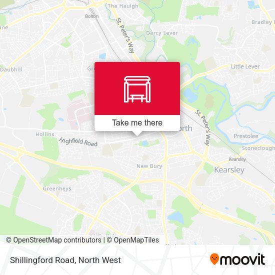 Shillingford Road map