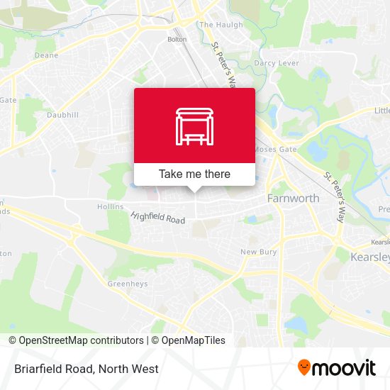 Briarfield Road map