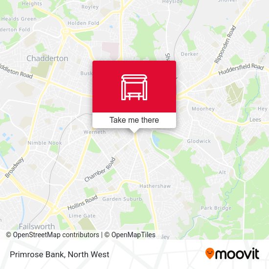 Primrose Bank map