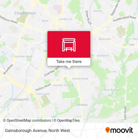Gainsborough Avenue map