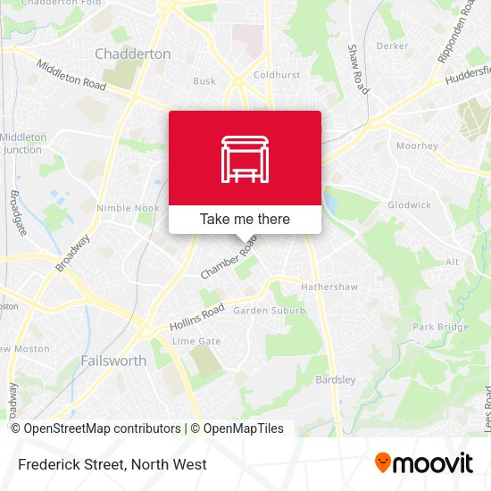 Frederick Street map