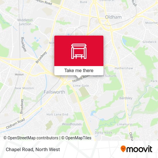 Chapel Road map