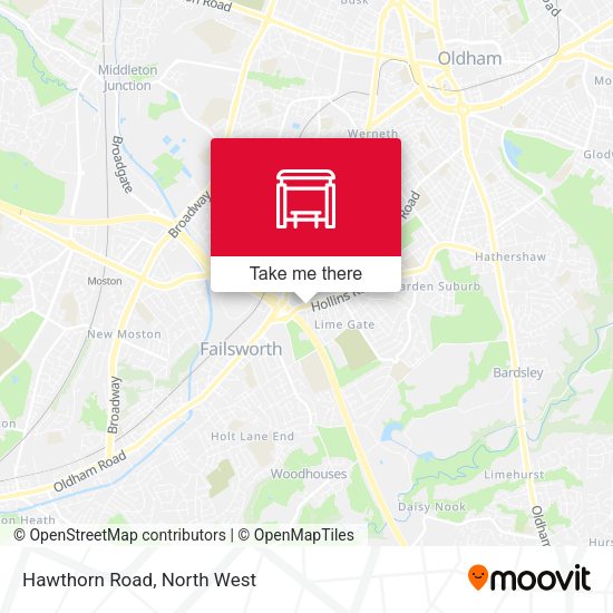 Hawthorn Road map