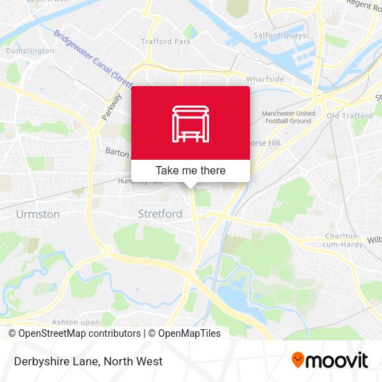 Derbyshire Lane map