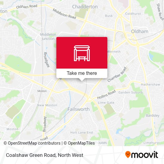 Coalshaw Green Road map