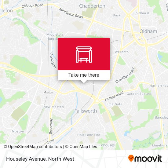 Houseley Avenue map