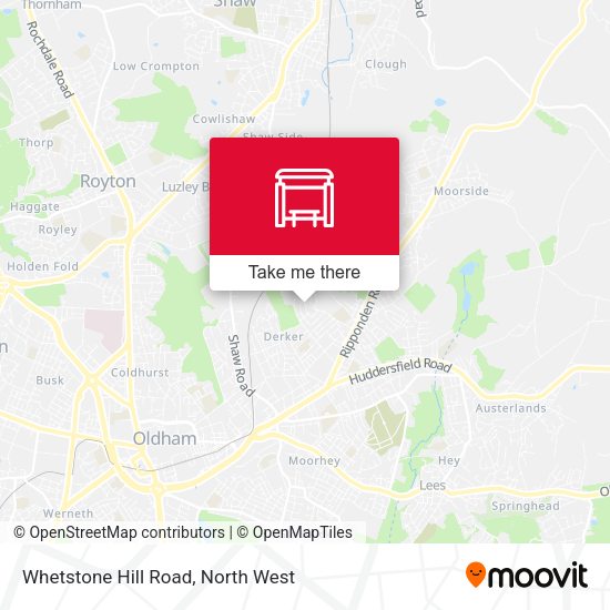 Whetstone Hill Road map