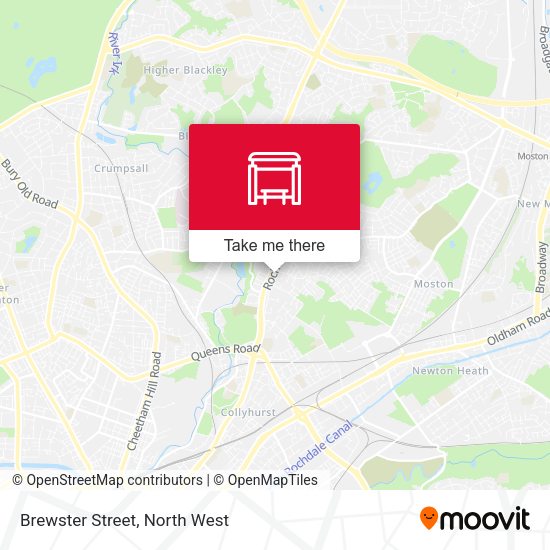 Brewster Street map