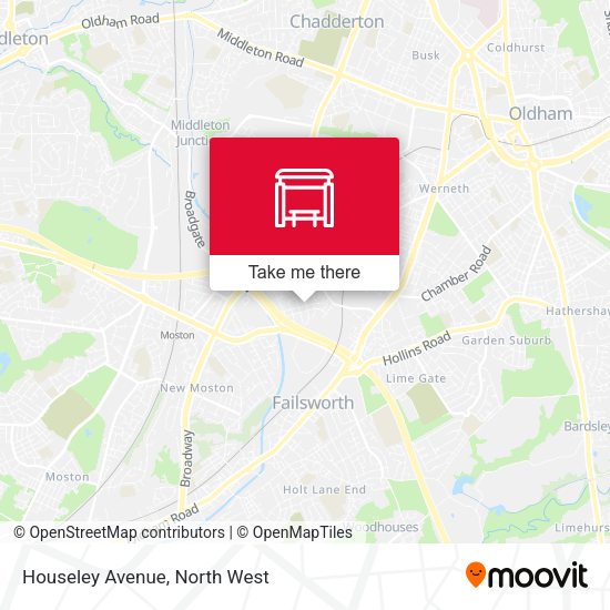 Houseley Avenue map
