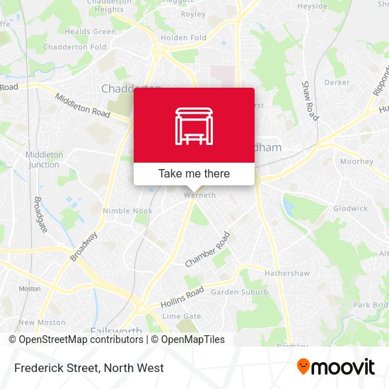 Frederick Street map