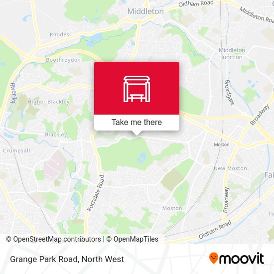 Grange Park Road map