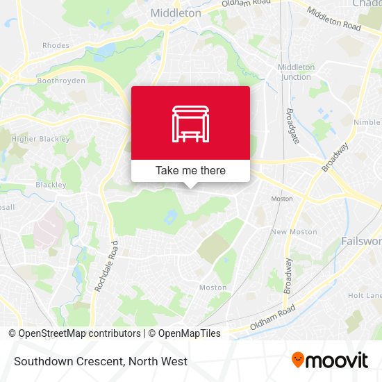 Southdown Crescent map