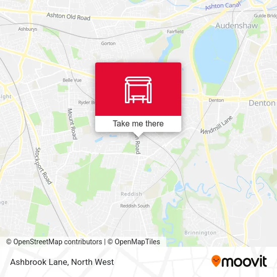 Ashbrook Lane map