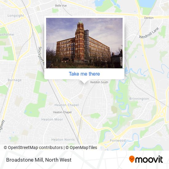 Broadstone Mill map