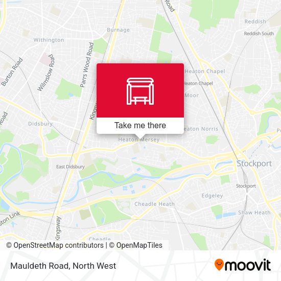 Mauldeth Road map