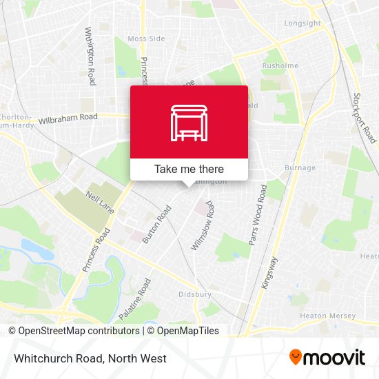 Whitchurch Road map